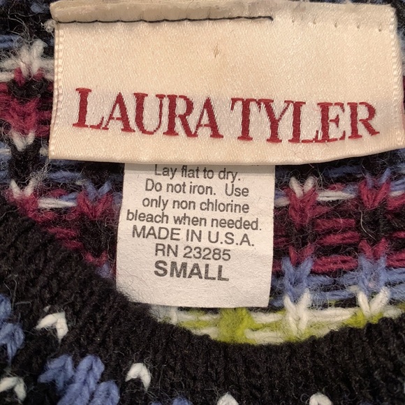 Laura Tyler Vintage Fair Aisle Sweater Oversized - Picture 4 of 8